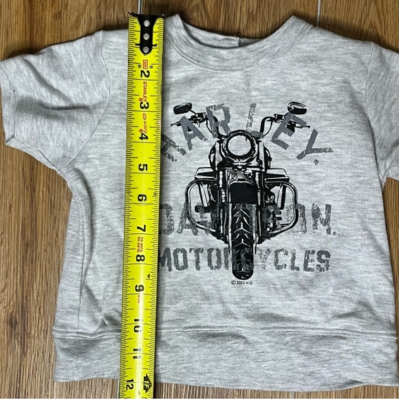 Official Harley Davidson Shirt Short Set 18/24 Months So Cute - Picture 6 of 9